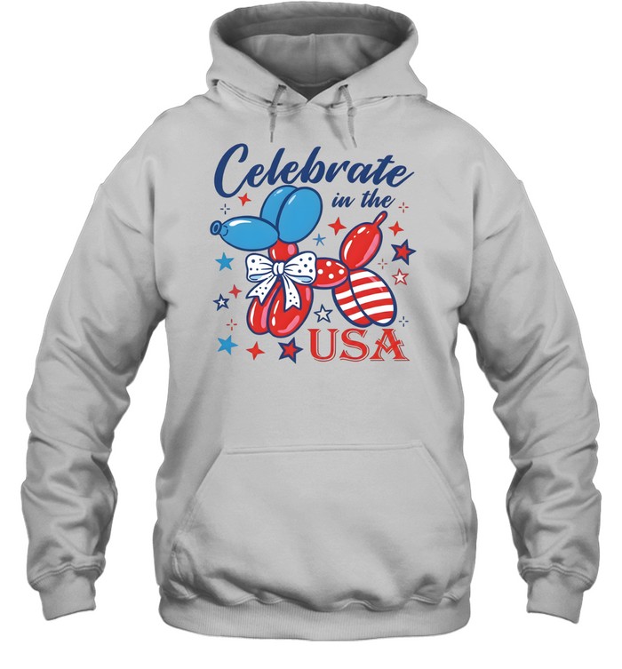 Patriotic Dog Balloon Unisex Hoodie