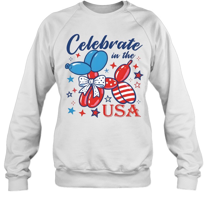 Patriotic Dog Balloon Unisex Sweatshirt