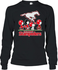 Peanuts X Calgary Stampeders Football Walk T Long Sleeved T-shirt