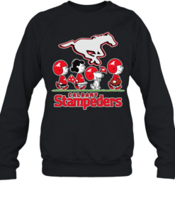 Peanuts X Calgary Stampeders Football Walk T Unisex Sweatshirt