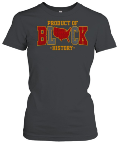 Product of Black History map of the United States USA knit texture  Classic Women's T-shirt