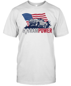 Ram Power Toyota Tacoma American flag  Classic Men's T-shirt