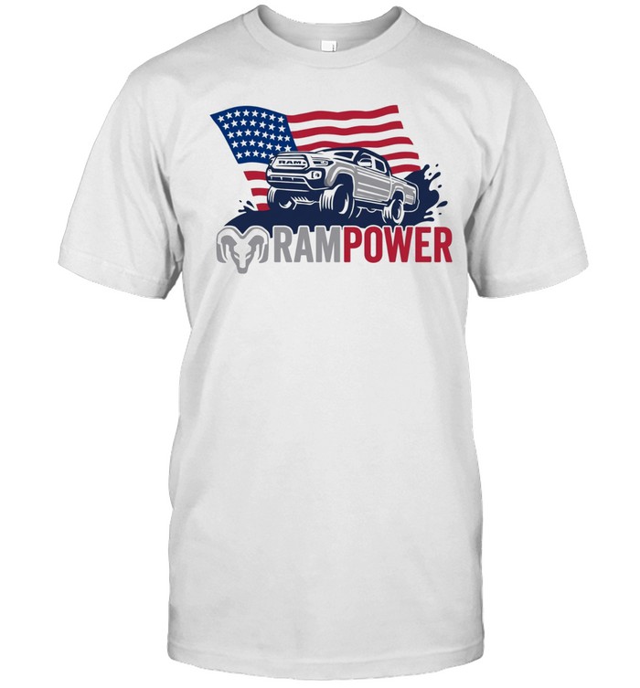 Ram Power Toyota Tacoma American flag Classic Men's T-shirt