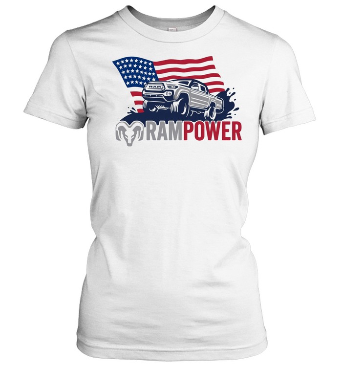 Ram Power Toyota Tacoma American flag Classic Women's T-shirt