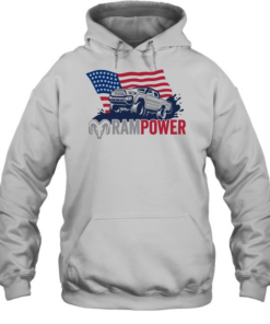 Ram Power Toyota Tacoma American flag Unisex Hoodie