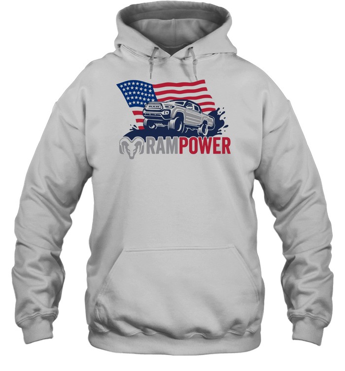 Ram Power Toyota Tacoma American flag Unisex Hoodie