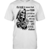 Reaper middle finger oh look it seems that your train bullshit has just pulled into my I don’t give a fuck station Classic Men's T-shirt