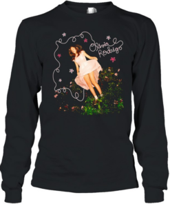 Rodrigo floral script T Long Sleeved T-shirt