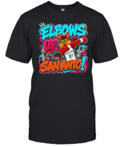 San Antonio Spurs Mascot Elbows Up Sananto T Classic Men's T-shirt