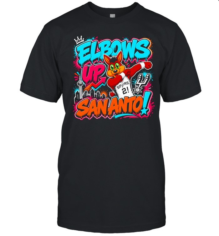 San Antonio Spurs Mascot Elbows Up Sananto T Classic Men's T-shirt