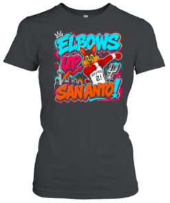 San Antonio Spurs Mascot Elbows Up Sananto T Classic Women's T-shirt