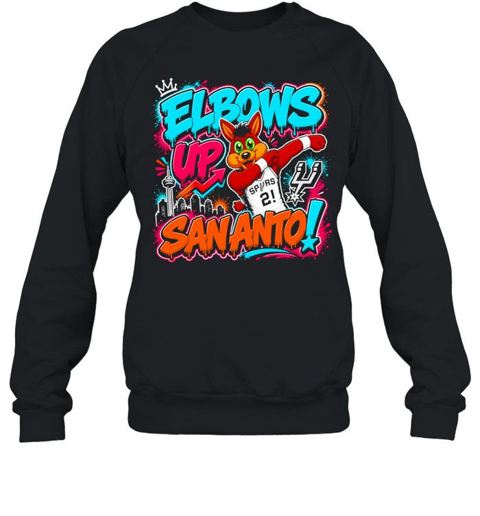 San Antonio Spurs Mascot Elbows Up Sananto T Unisex Sweatshirt