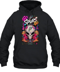 San Antonio Spurs Sugar Skull Por Vida Go Spurs Go  Unisex Hoodie