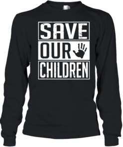 Save our children Awareness vintage Long Sleeved T-shirt