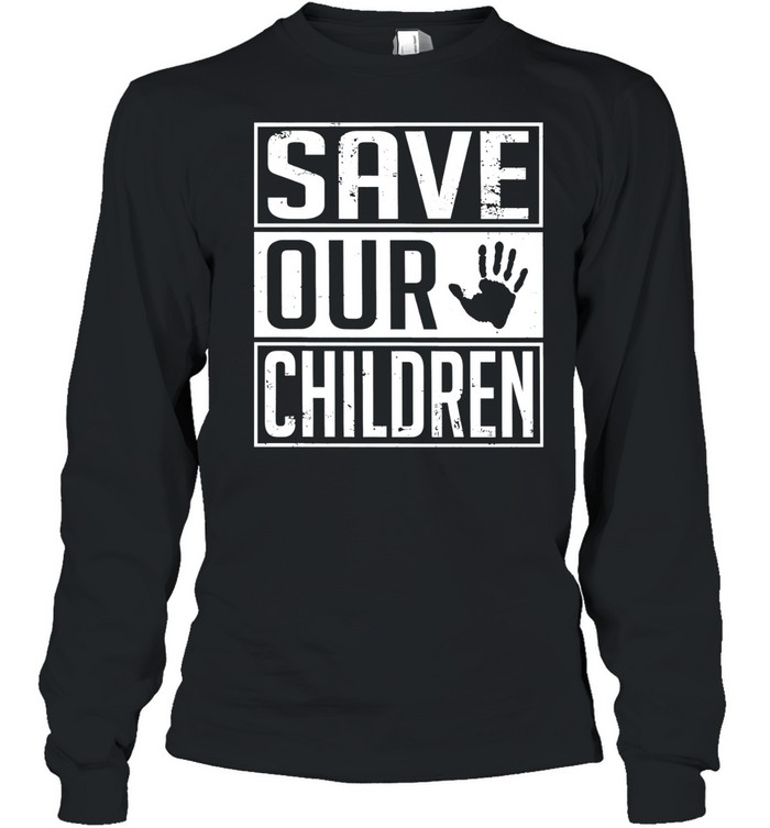 Save our children Awareness vintage Long Sleeved T-shirt