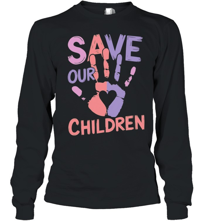 Save our children end human trafficking Awareness Long Sleeved T-shirt