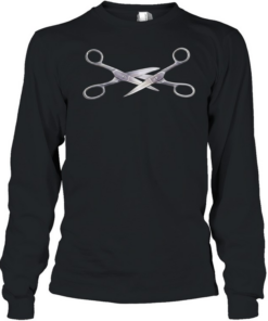 Scissoring graphic T Long Sleeved T-shirt