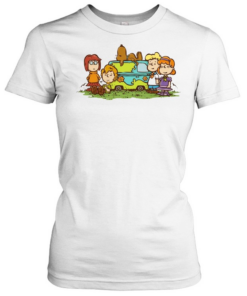 Scooby Doo Peanuts Gang mashup Mystery Machine mystery inc characters kids  Classic Women's T-shirt