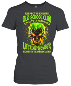 Skull respect is earned old school club loyalty is returned lifetime member honesty is appreciated T Classic Women's T-shirt