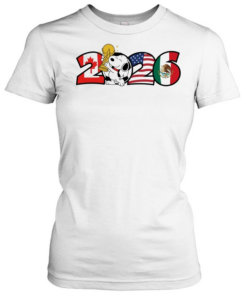 Snoopy 2026 World Cup soccer Canada USA Mexico soccer  Classic Women's T-shirt