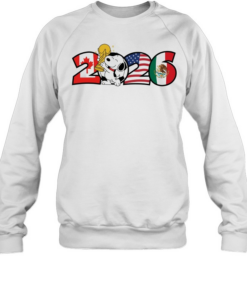 Snoopy 2026 World Cup soccer Canada USA Mexico soccer  Unisex Sweatshirt