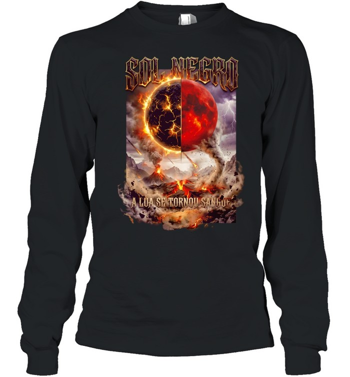 Sol Negro alua se tornou sangue Long Sleeved T-shirt