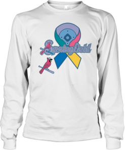 Springfield Cardinals awareness ribbon baseball team  Long Sleeved T-shirt