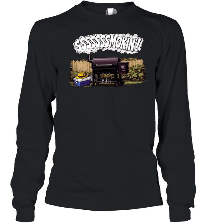 Ssssssmokin Pellet grill Long Sleeved T-shirt