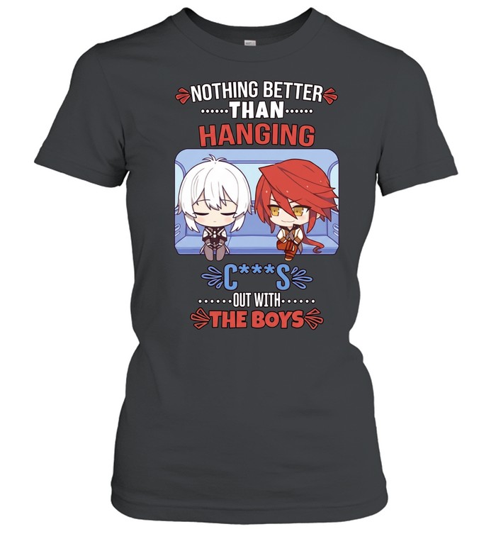 Stelle and Himeko nothing better than hanging out with the boys Classic Women's T-shirt