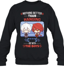 Stelle and Himeko nothing better than hanging out with the boys Unisex Sweatshirt