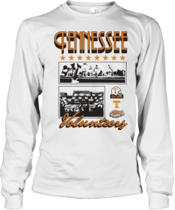 Tennessee Volunteers Football Go Vols Stadium Helmet  Long Sleeved T-shirt