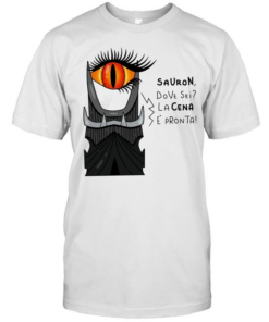 The Lord of the Rings Eye of Sauron dove sei Lacena e’pronta T Classic Men's T-shirt