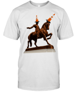 The Scottish Were Here Duke of Wellington Statue Glasgow T Classic Men's T-shirt