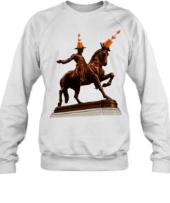 The Scottish Were Here Duke of Wellington Statue Glasgow T Unisex Sweatshirt