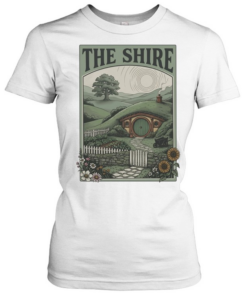 The Shire Hobbit Hole illustration T Classic Women's T-shirt