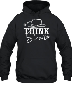 Think Strait the hat  Unisex Hoodie