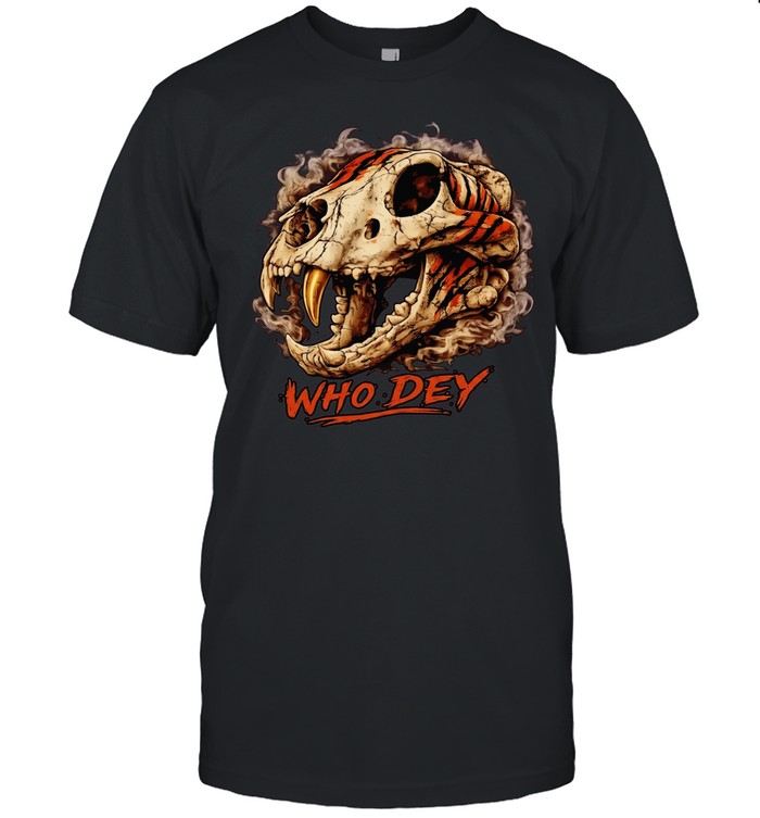 Tiger Skull Who Dey T Classic Men's T-shirt