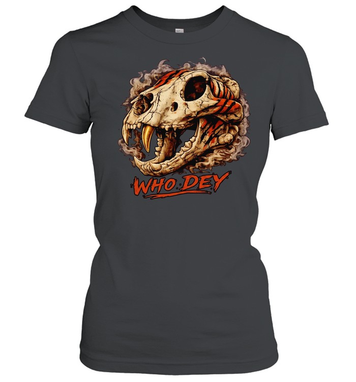 Tiger Skull Who Dey T Classic Women's T-shirt