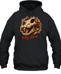 Tiger Skull Who Dey T Unisex Hoodie