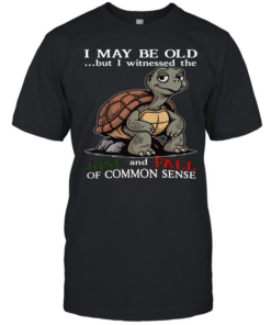 Turtle I May Be Old But I Witnessed The Rise And Fall Of Common Sense T Classic Men's T-shirt