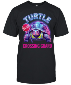 Turtle stop crossing guard retro vibe  Classic Men's T-shirt