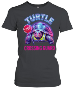 Turtle stop crossing guard retro vibe Classic Women's T-shirt