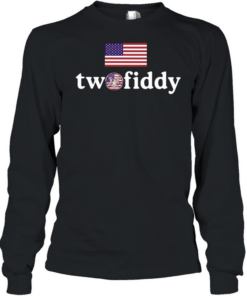 Two Fiddy American Independence  Long Sleeved T-shirt