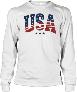 USA Patriotic Stars  Long Sleeved T-shirt