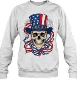 Uncle Sam Skull American Pride T Unisex Sweatshirt