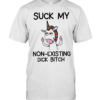 Unicorn middle finger suck my non existing dick bitch Classic Men's T-shirt
