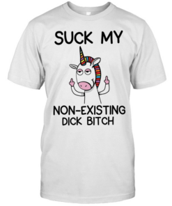 Unicorn middle finger suck my non existing dick bitch  Classic Men's T-shirt