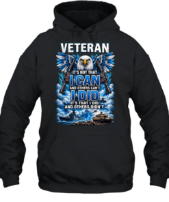 Veteran It's Not That I Can And Others Can't I Did And Others Didn't Eagle Patriotic T Unisex Hoodie