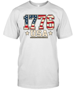 Vintage 1776 American Flag T- Classic Men's T-shirt