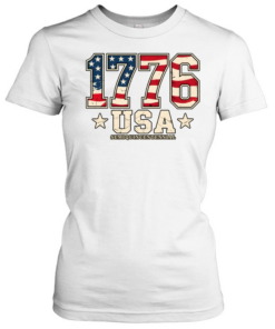 Vintage 1776 American Flag T- Classic Women's T-shirt